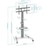 Tooq Hera Soporte de Suelo con Ruedas para TV 37-86 pulgadas FS1886M-B